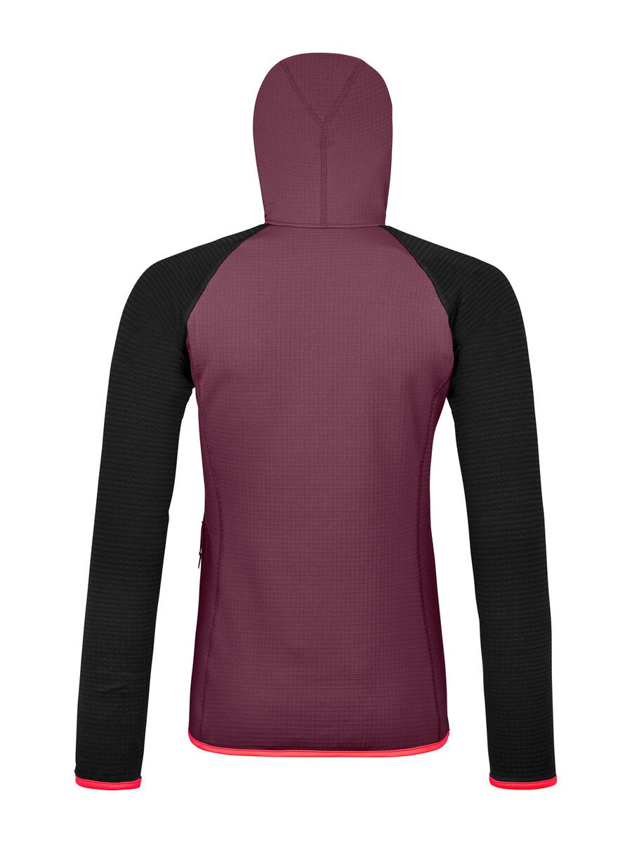 Ortovox Merino Fleece Grid Plus Classic Knit Hoody W, mountain rose - Bild 2