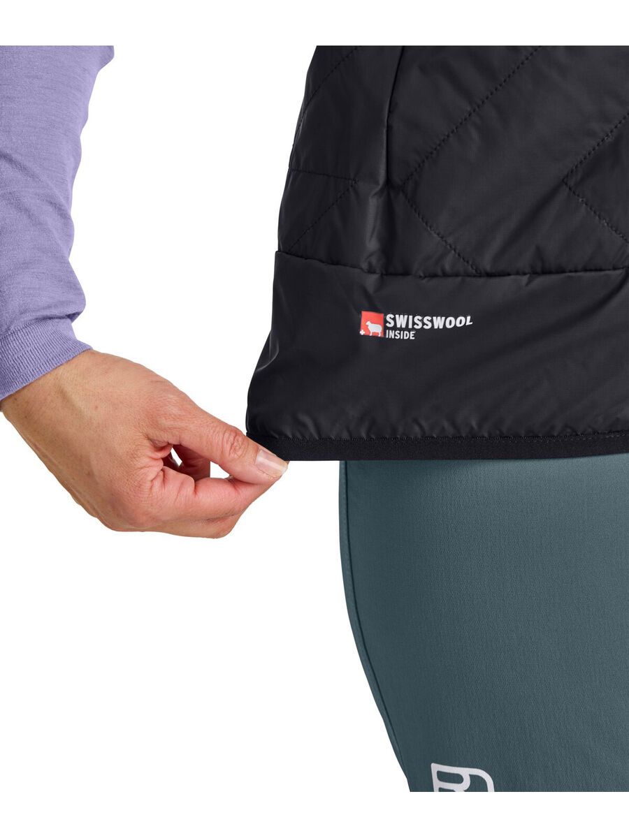 Ortovox Swisswool Piz Boè Vest W, black raven - Bild 4