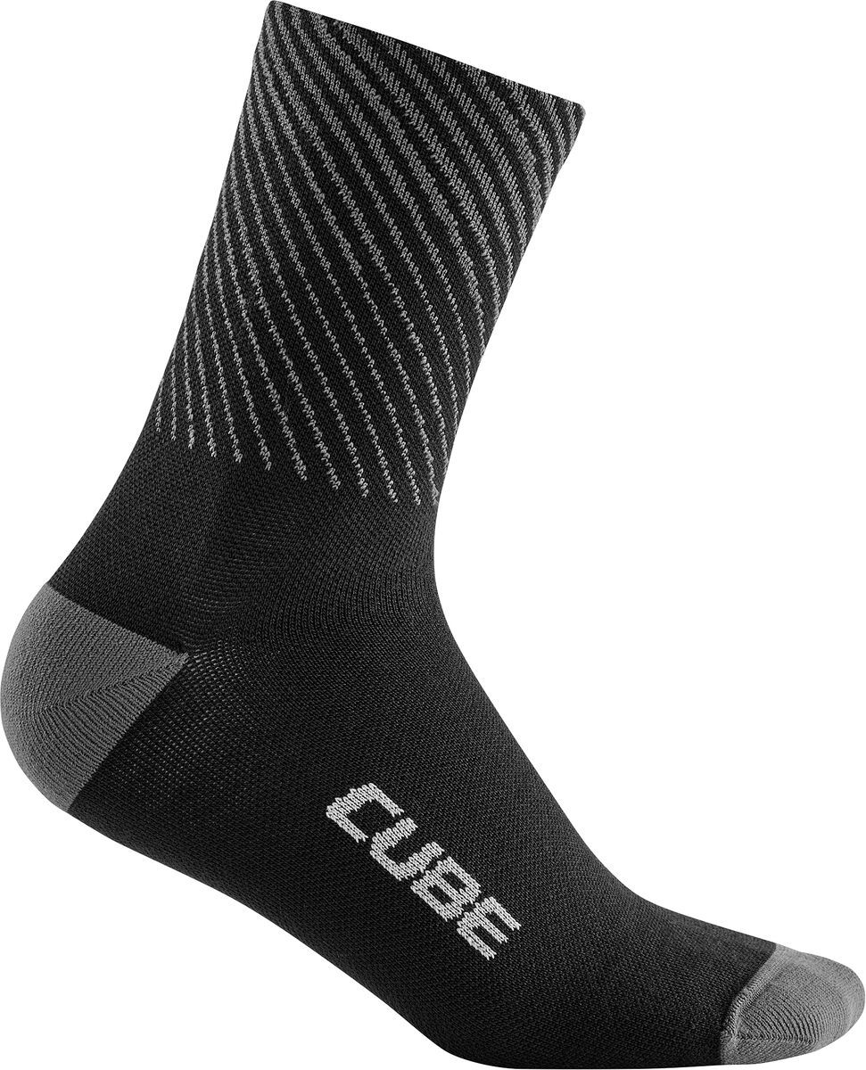 Cube Socke High Cut Be Warm, black´n´grey - Bild 1