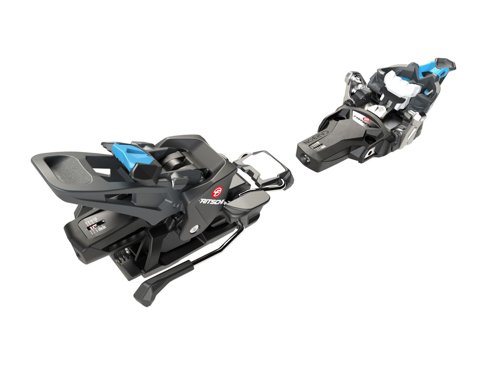 Fritschi Tecton 13 - 100 mm, ice-blue/yellow green/black - Bild 3