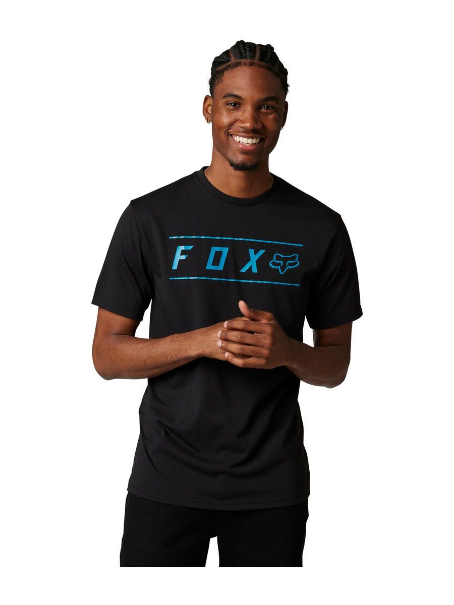 Fox Pinnacle SS Tech Tee, black/blue - Bild 2