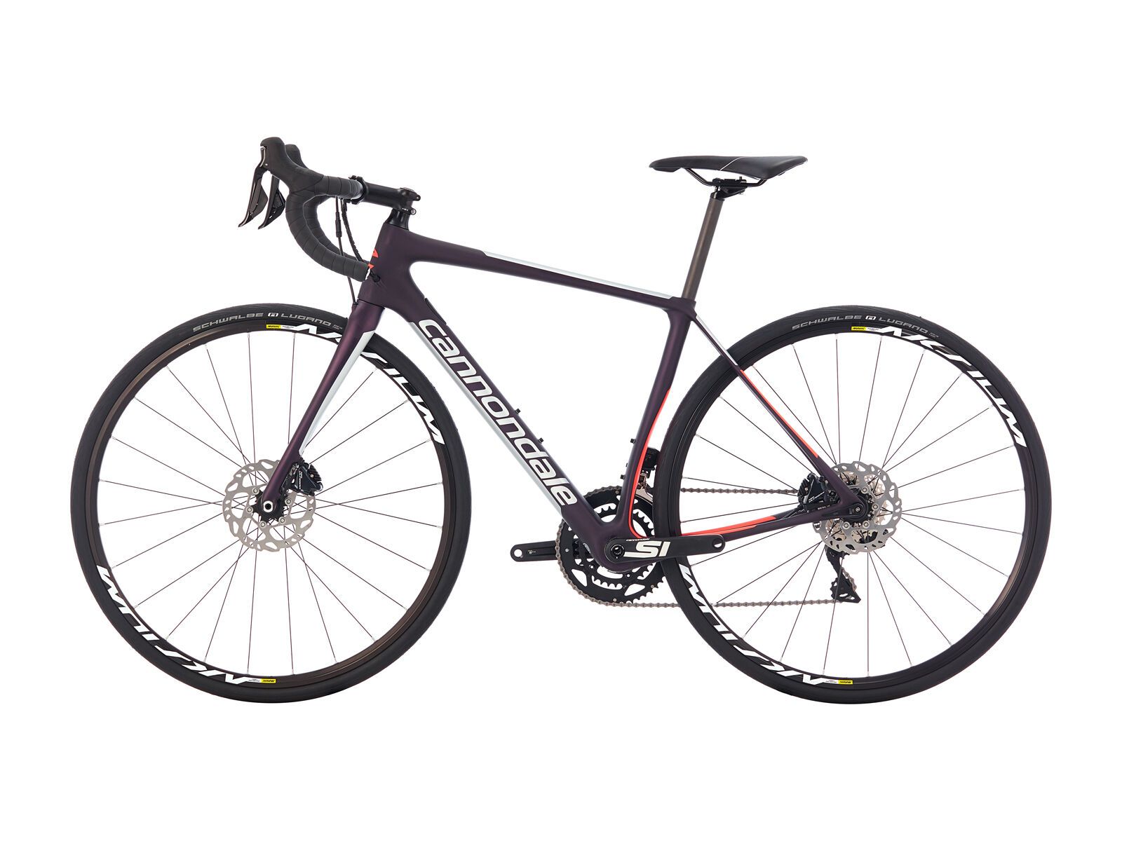 Cannondale Synapse Carbon Disc Women's Ultegra Di2, galaxy w/ fine silver and coral  - satin (GXY) - Bild 5