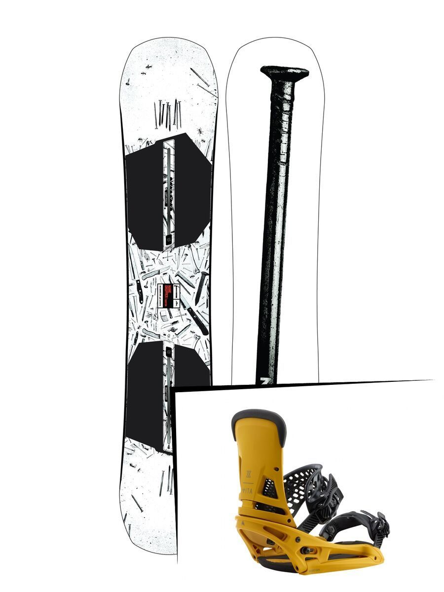 Set: Burton Name Dropper 2019 + Burton Malavita EST colonel mustard - Bild 1