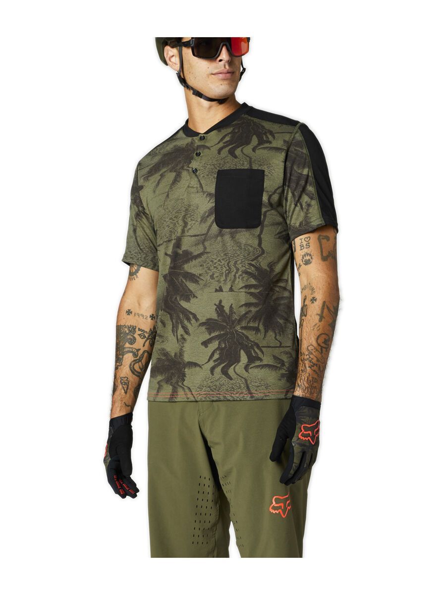 Fox Ranger Drirelease SS Henley, olive green - Bild 3