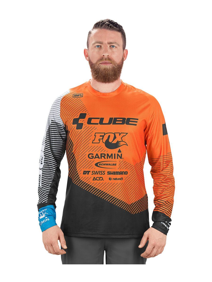 Cube Edge Rundhalstrikot X Action Team langarm, action team - Bild 3