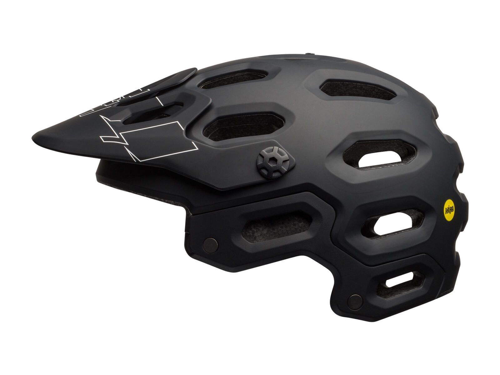 Bell Super 3 MIPS, matte black/white - Bild 1
