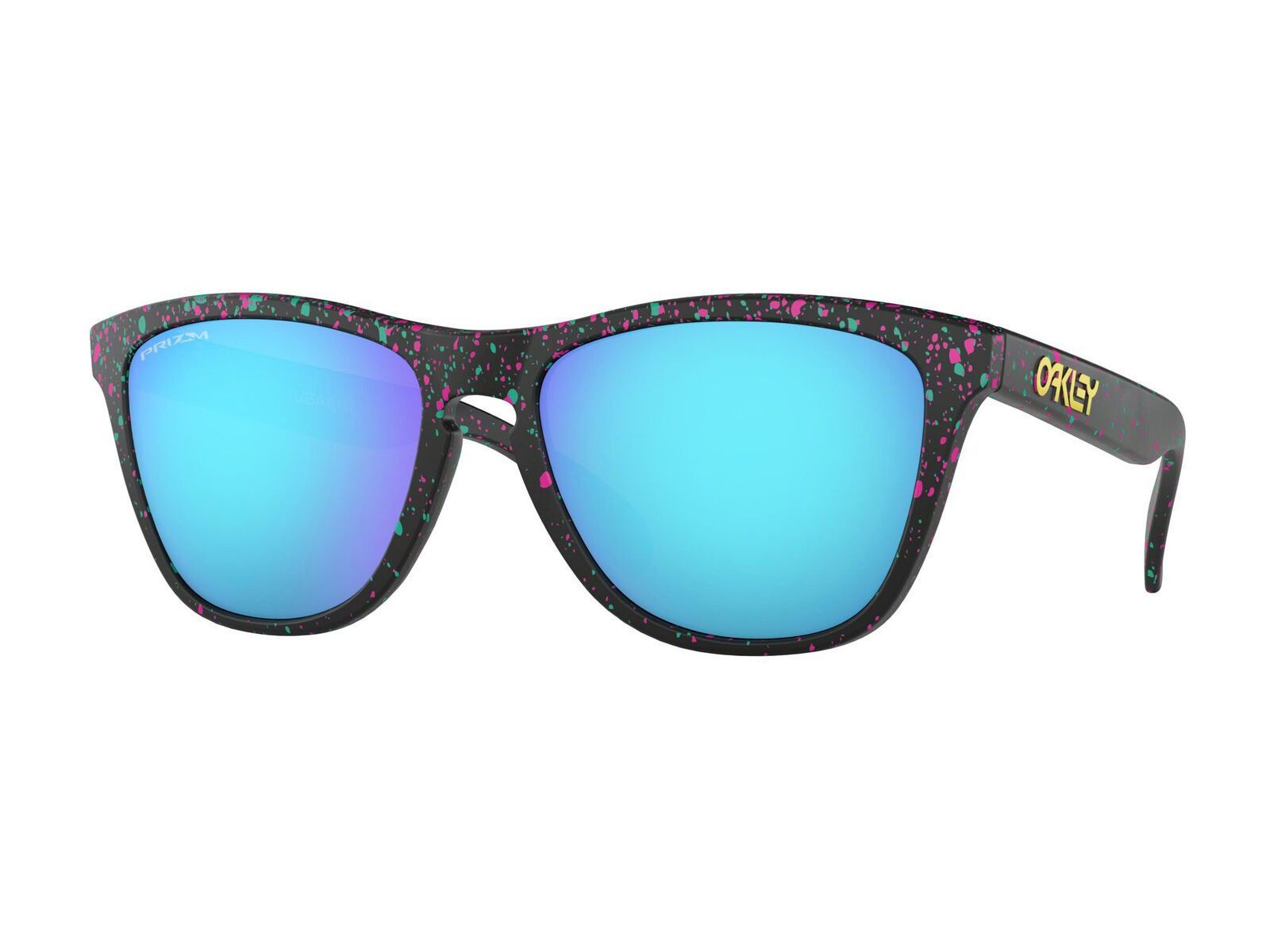 Oakley Frogskins Prizm Splatterfade Collection, polished black/Lens: prizm sapphire - Bild 1