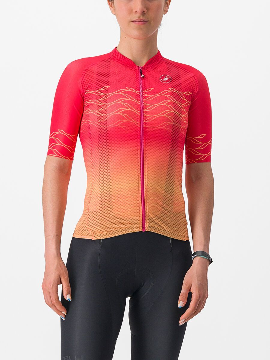 Castelli Climber's 2.0 W Jersey, hibiscus/soft orange - Bild 2