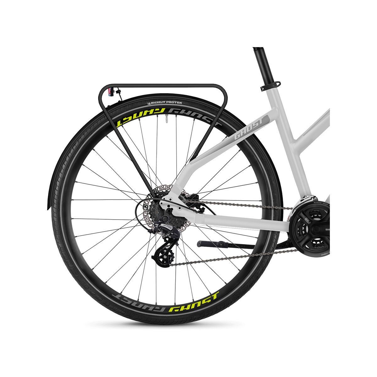 Ghost Square Trekking 2.8 W AL, iridium silver/micro chip gray/lime green - Bild 4