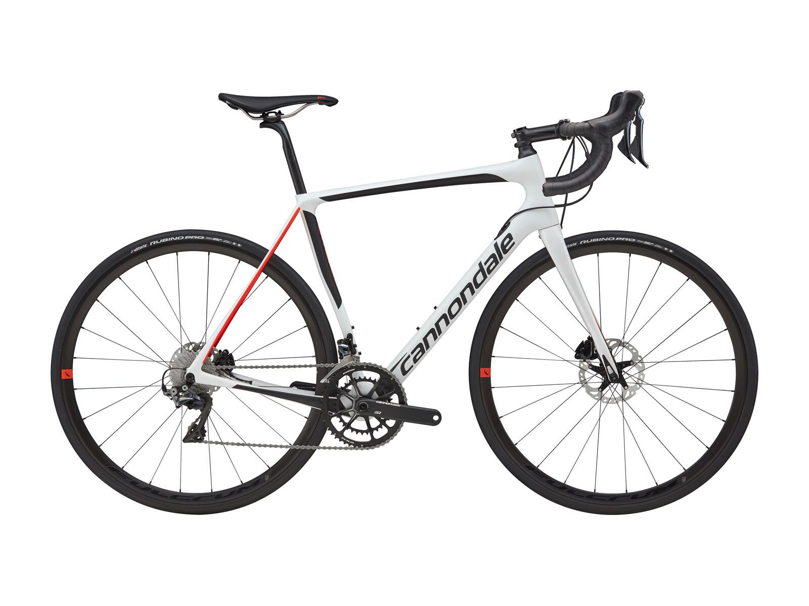 Cannondale Synapse Carbon Disc Dura-Ace, cashmere w/ jet black and acid red - satin (CAS) - Bild 1