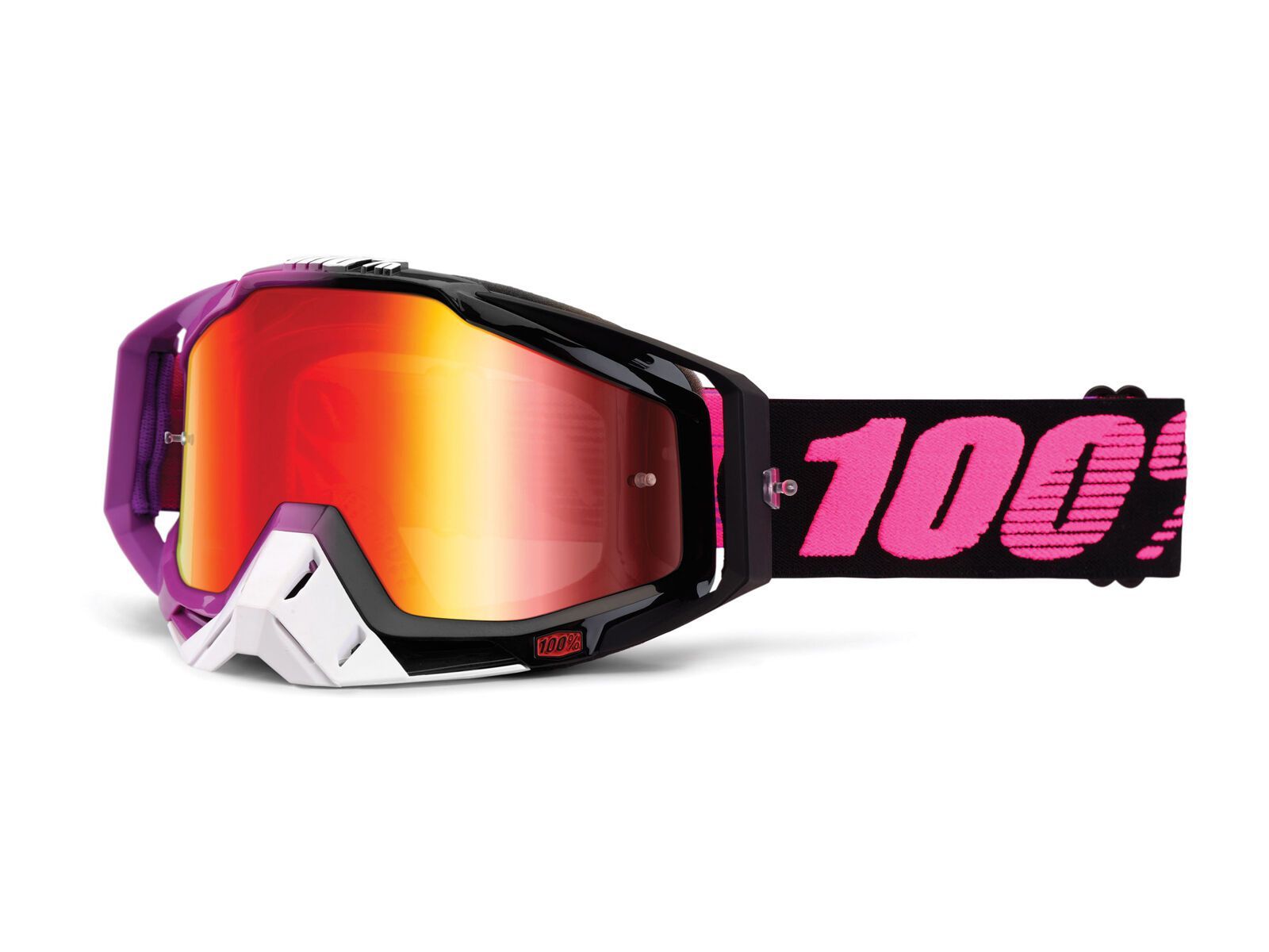 100% Racecraft inkl. Wechselscheibe, haribo/Lens: mirror red - Bild 2