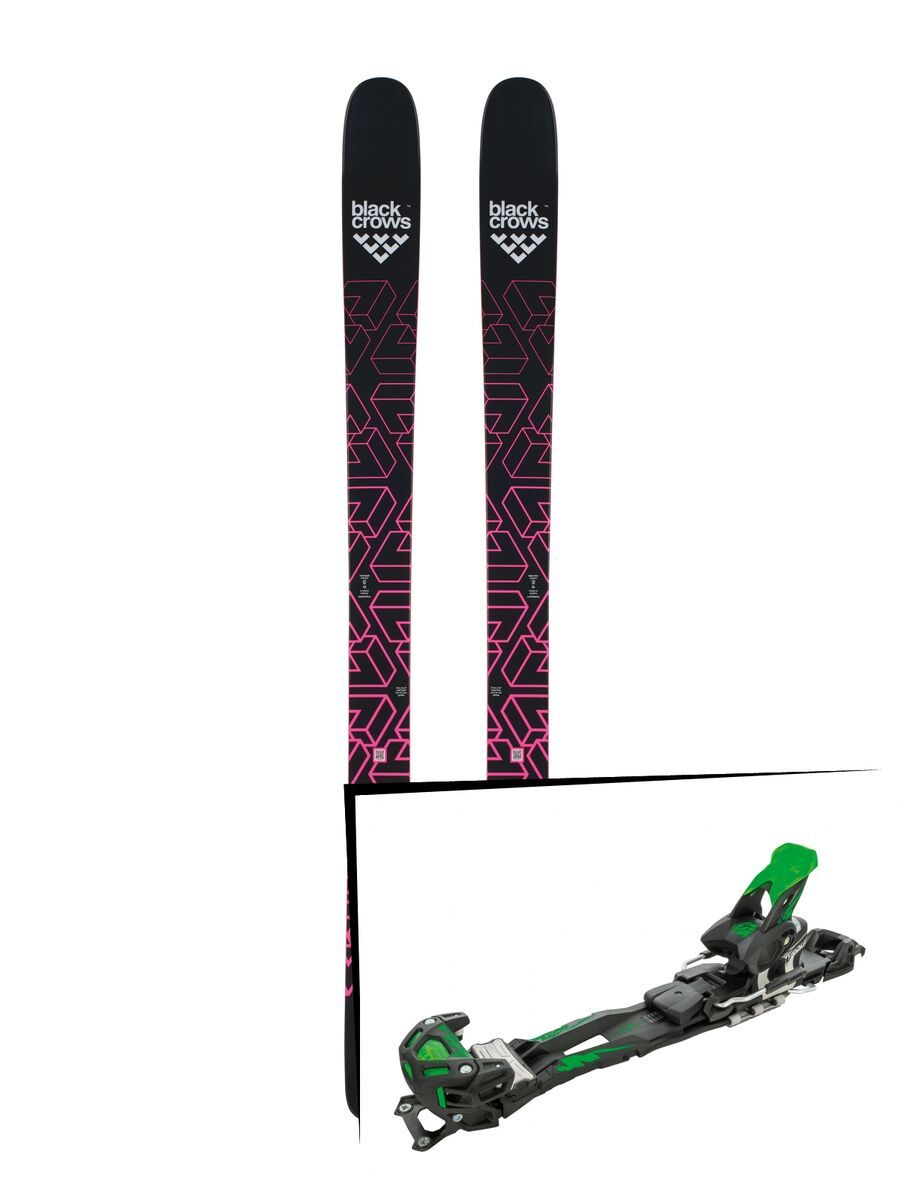 Set: Black Crows Corvus 2018 + Tyrolia Adrenalin 16 solid black flash green - Bild 1