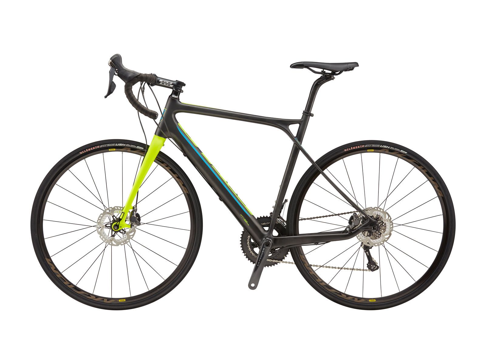 GT Grade Carbon Ultegra, raw w/ neon yellow & process cyan - Bild 2