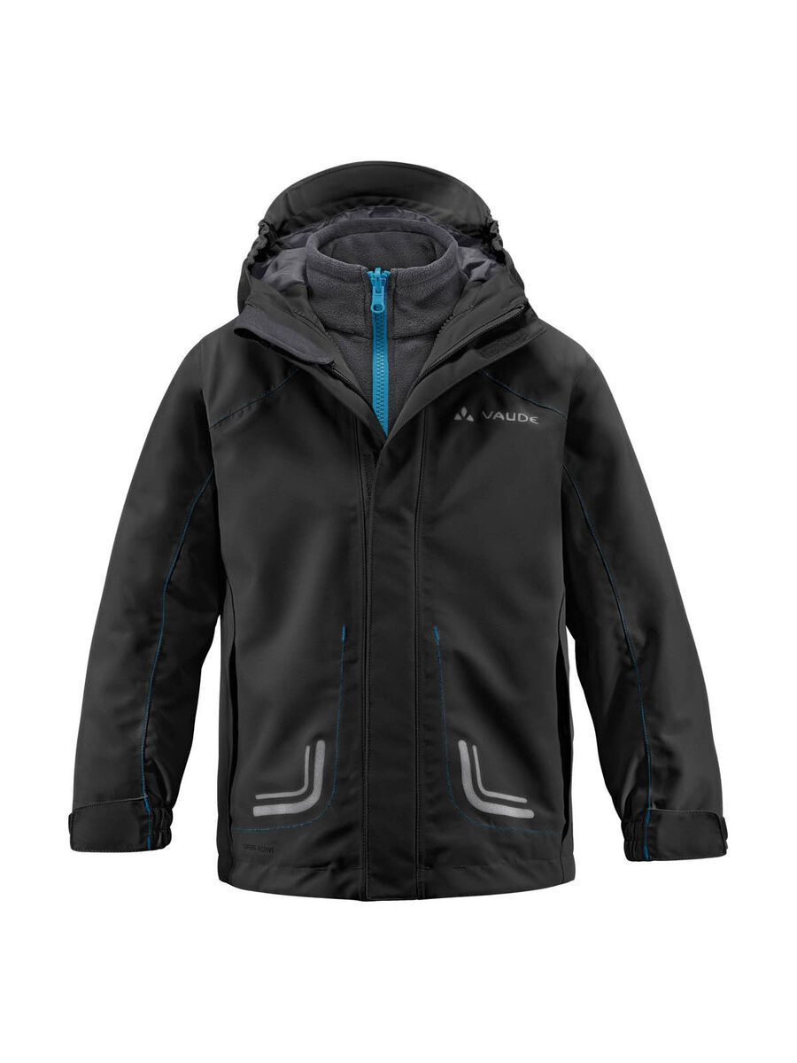 Vaude Kids Campfire 3in1 Jacket III, black - Bild 1