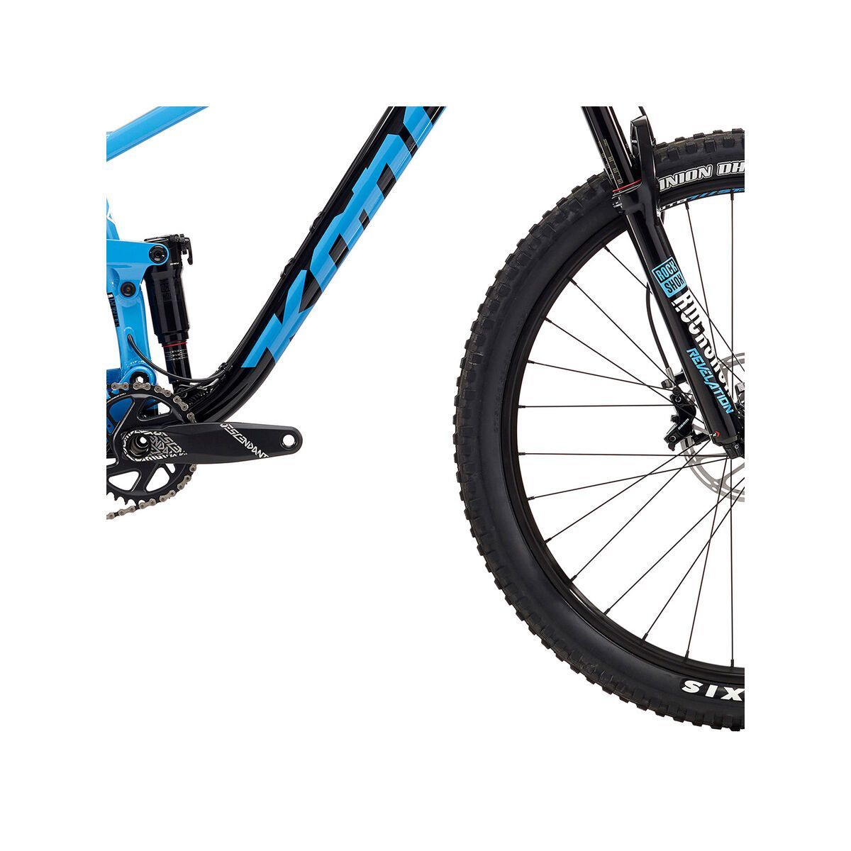 Kona Hei Hei Trail DL, gloss cyan & black w/ cyan, black, & white decals - Bild 4