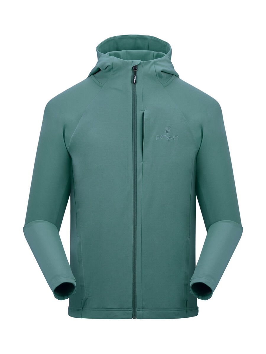 Penguin Männer Stretch Fleece Hoodie, fender green - Bild 1