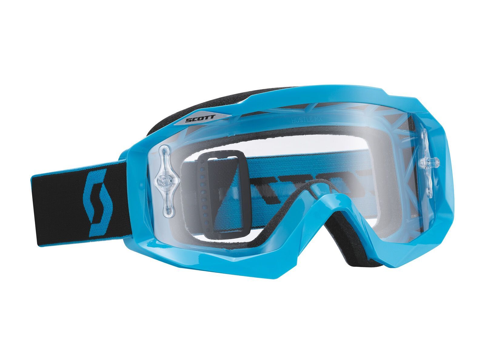Scott Hustle MX, blue/black/clear works - Bild 1