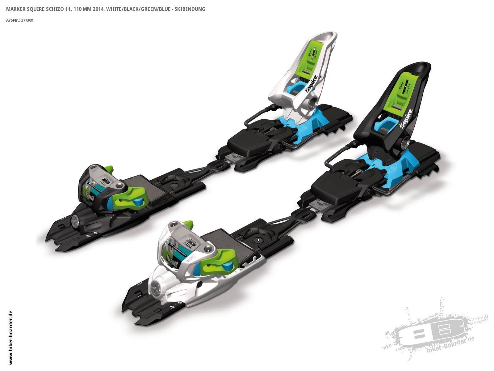 K2 SKI Set: Sidestash Rolling Stones Limited 2013 + Marker Squire Schizo 11 - Bild 3