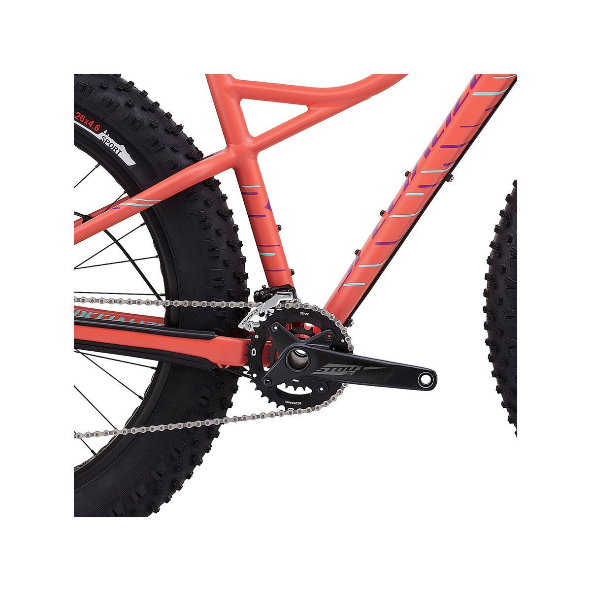 Specialized Hellga, gloss coral/deep fuschia/light turquoise - Bild 3