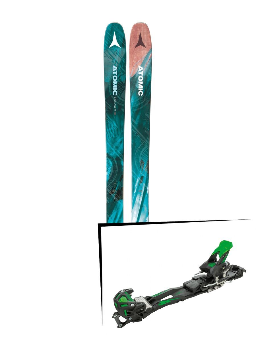 Set: Atomic Backland FR 102 W 2018 + Tyrolia Adrenalin 16 solid black flash green - Bild 1