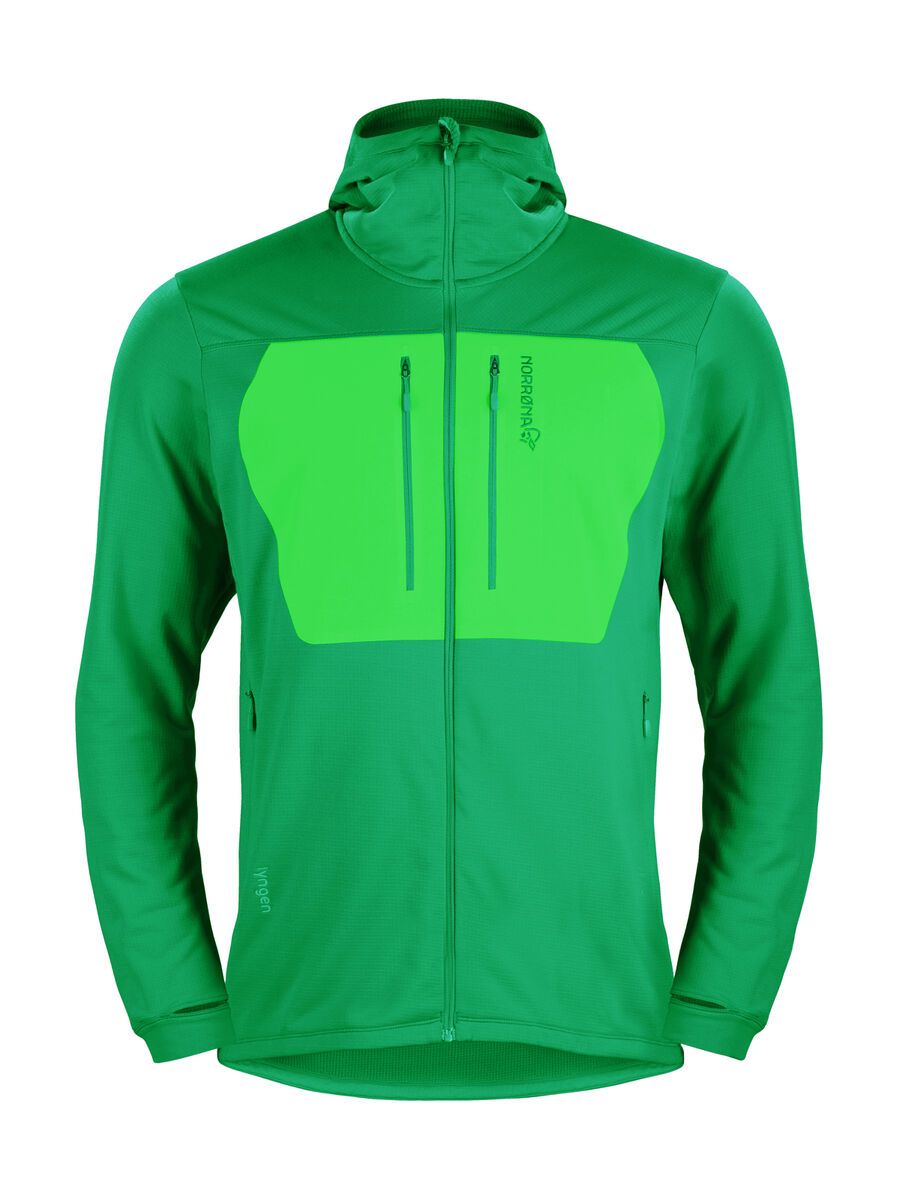 Norrona Lyngen Powerstretch Pro Hoodie, chrome green - Bild 1