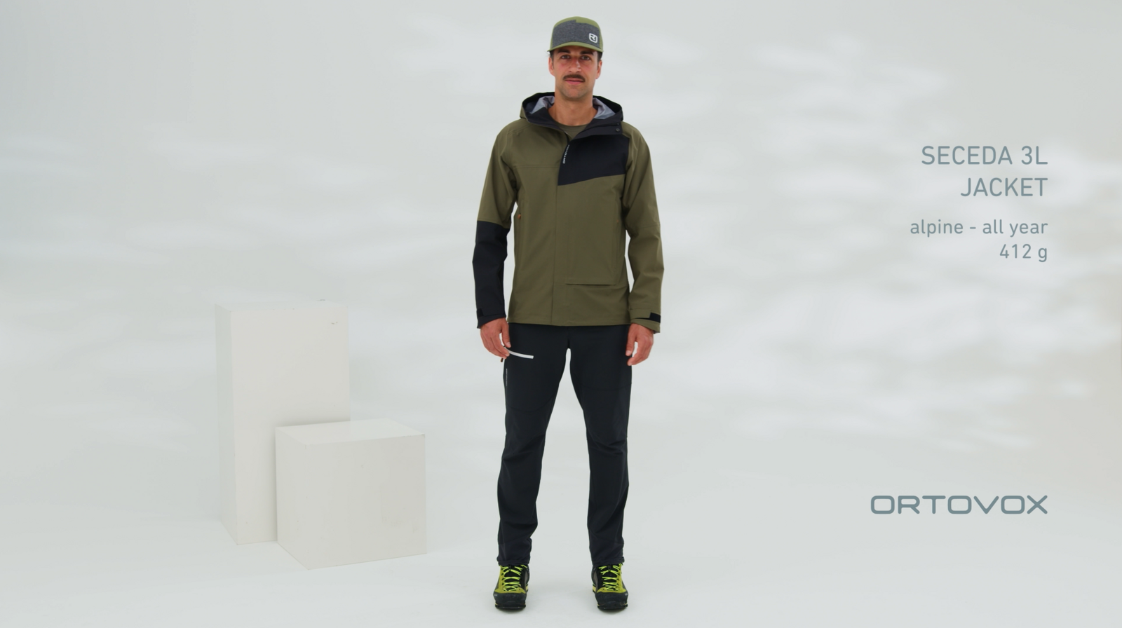 Ortovox Seceda 3L Jacket M, dark arctic grey - Video 3