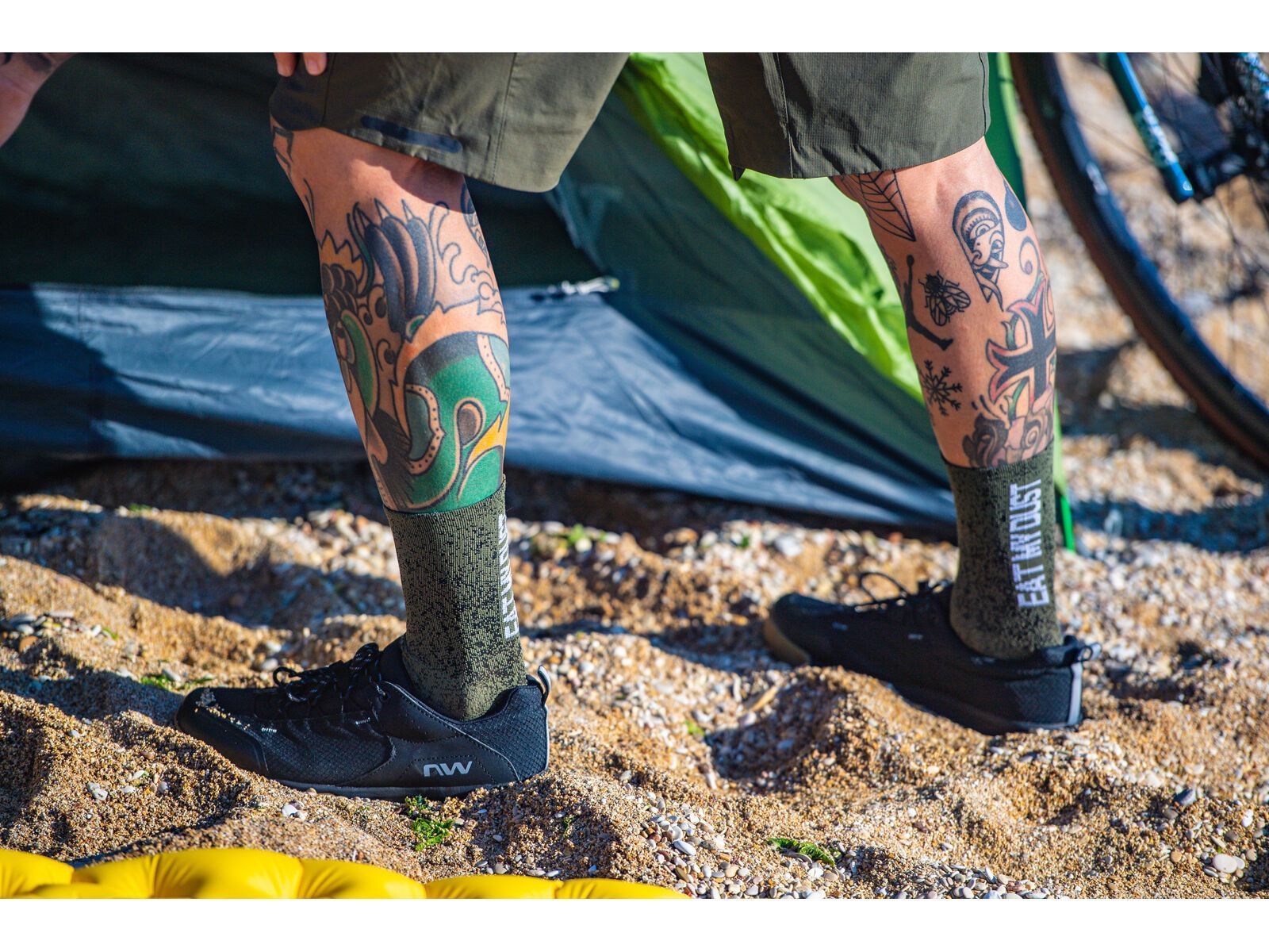 Northwave Eat My Dust Sock, forest green - Bild 3