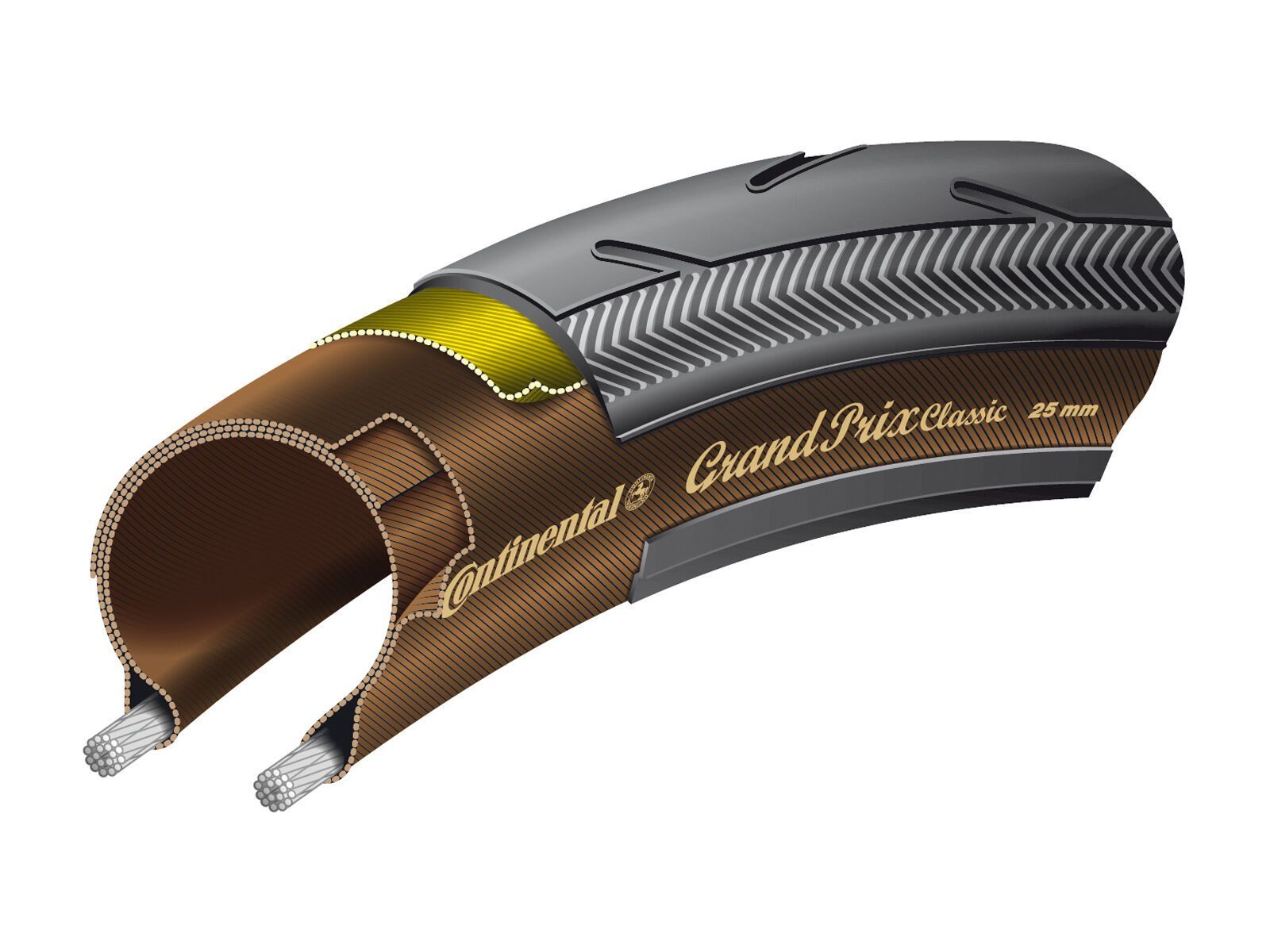 Continental Grand Prix Classic PolyX Breaker, 700C, black-transparent - Bild 3