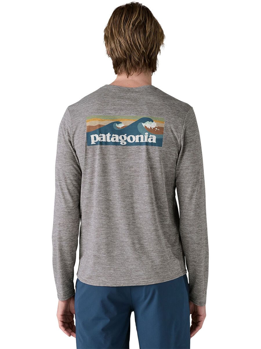 Patagonia Men's Long-Sleeved Cap Cool Daily Graphic Shirt - Waters, abalone blue/feather grey - Bild 3