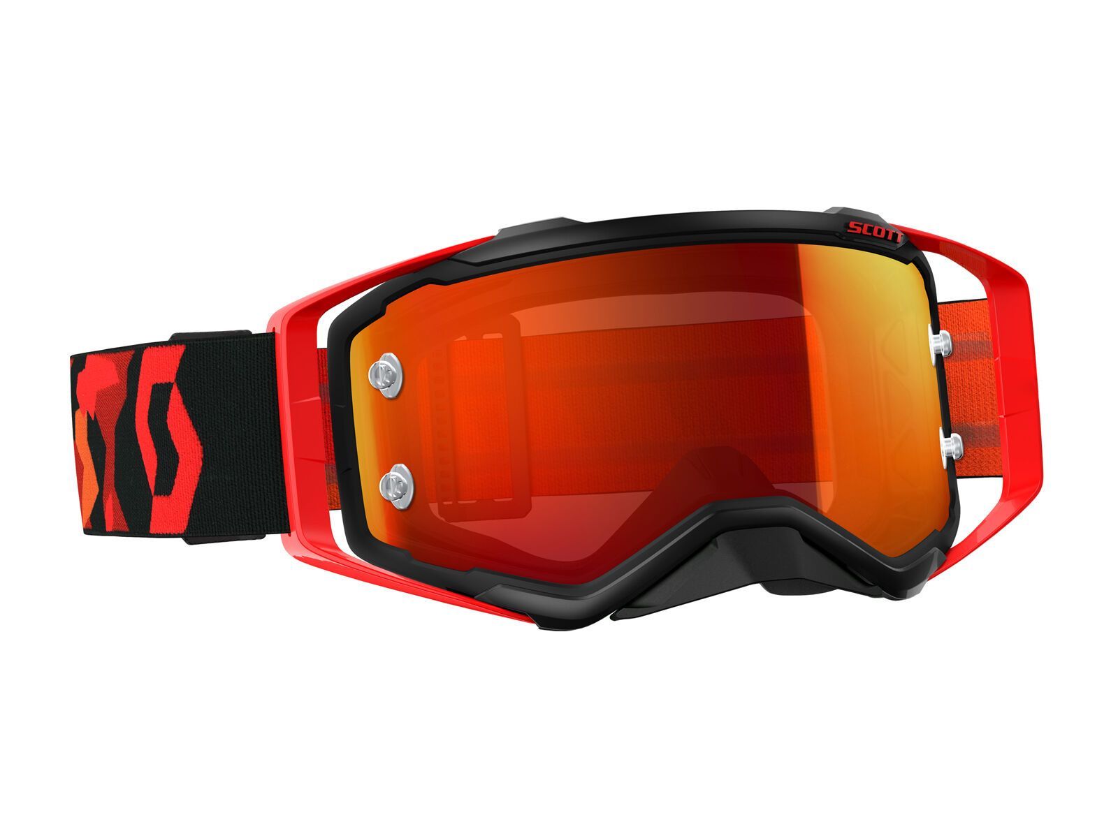 Scott Goggle Prospect, black/fluo red/Lens: orange chrome - Bild 1