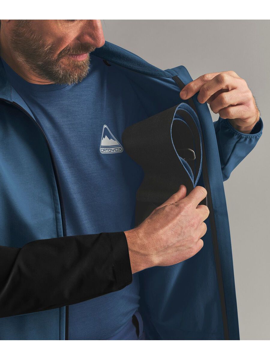 Ortovox Ortler Softshell Plus Jacket M, blue nunatak - Bild 8