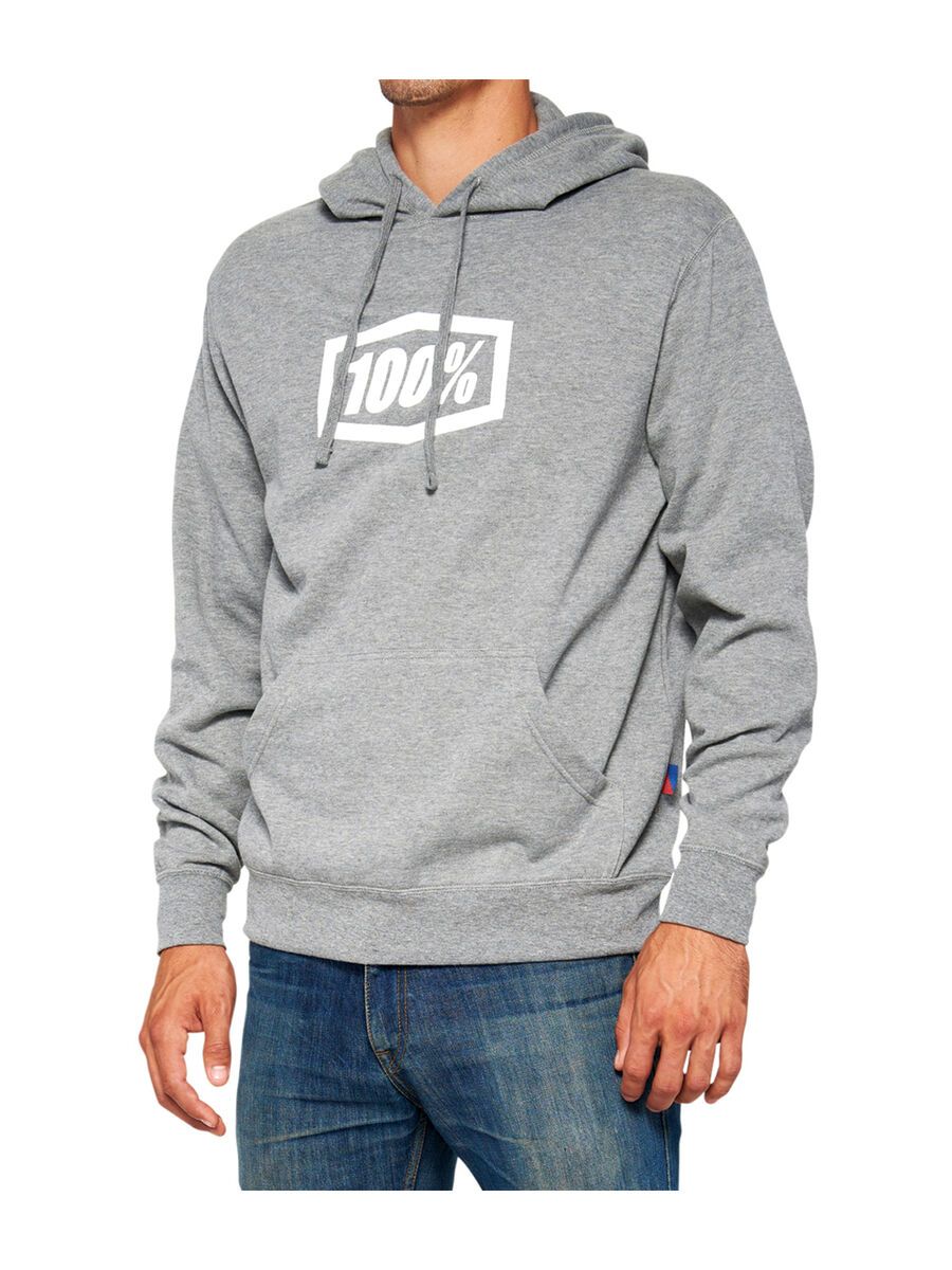 100% Icon Pullover Hoody, heather grey - Bild 1