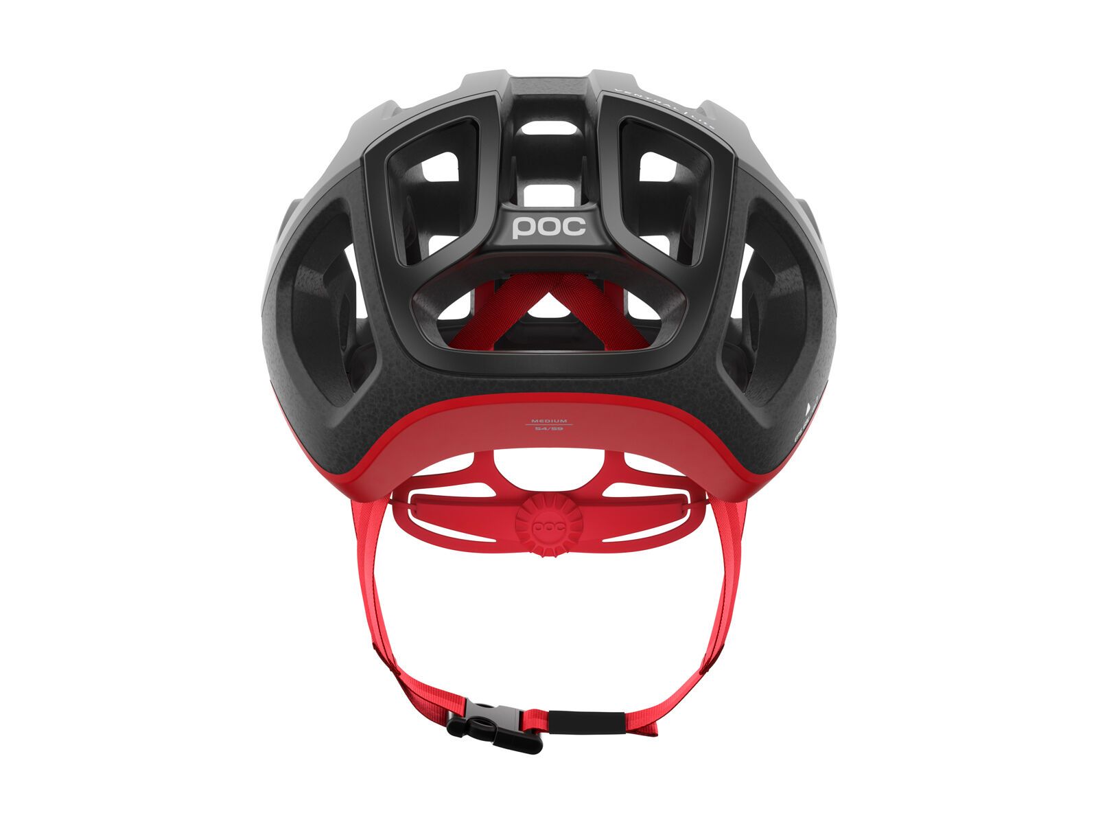 POC Ventral Lite, uranium black/prismane red matt - Bild 3