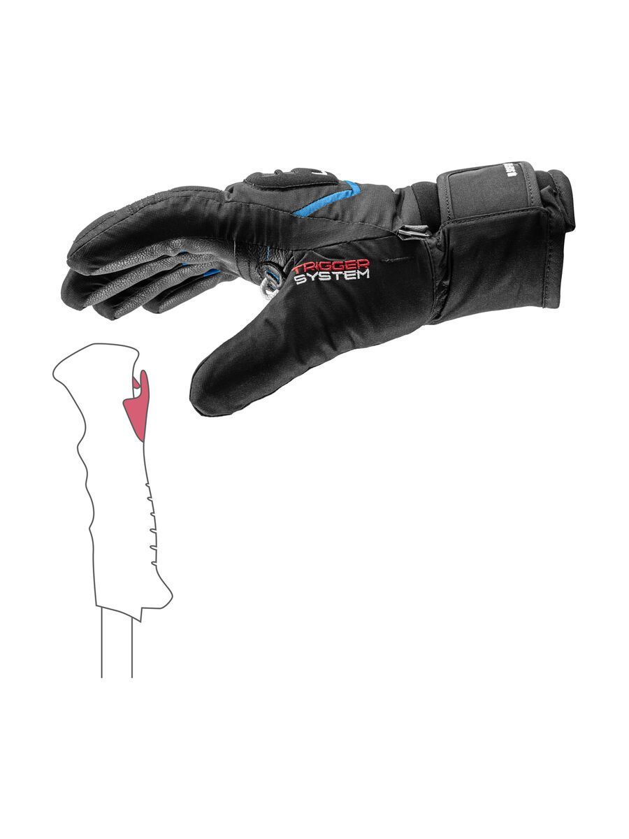 Leki Griffin 3D Junior, black/cyan - Bild 3