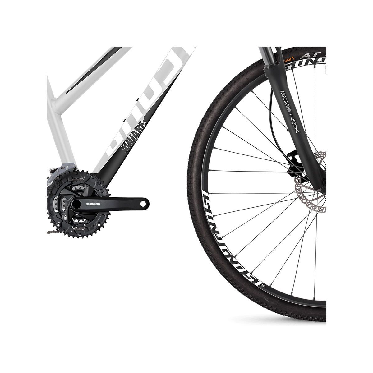 Ghost Square Cross 1.8 W AL, iridium silver/jet black/star white - Bild 4