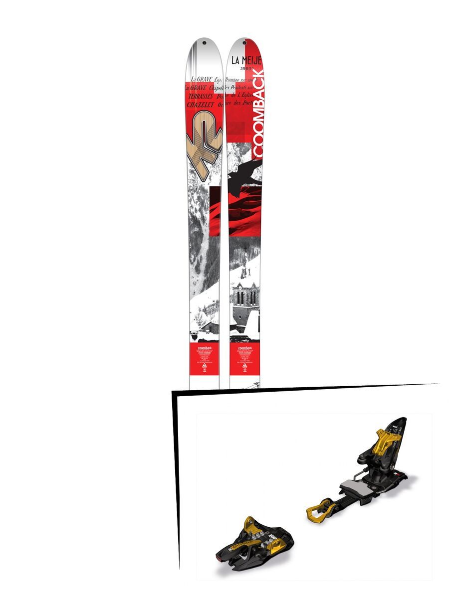 K2 SKI Set: Coomback 104 2016 + Marker Kingpin 10 - Bild 1