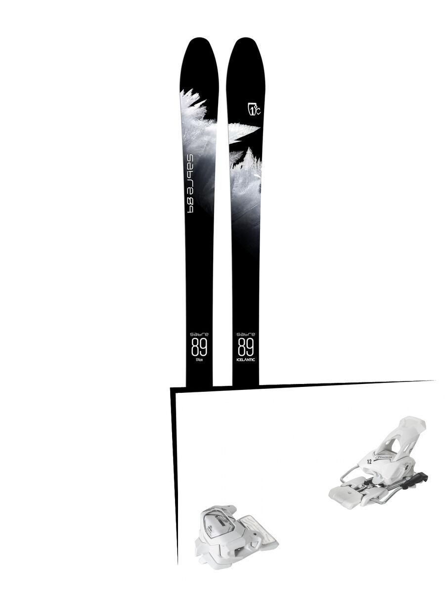 Set: Icelantic Sabre 89 2018 + Tyrolia Attack² 12 GW matt white - Bild 1