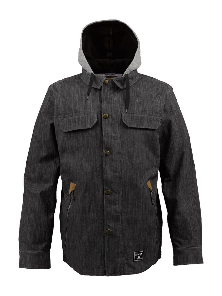 Burton Restricted Land Line Jacket, Gray Waxed Denim - Bild 1