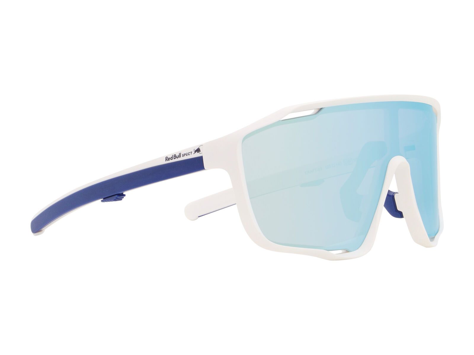 Red Bull Spect Eyewear Kraft, Smoke-Blue Mirror / white - Bild 1