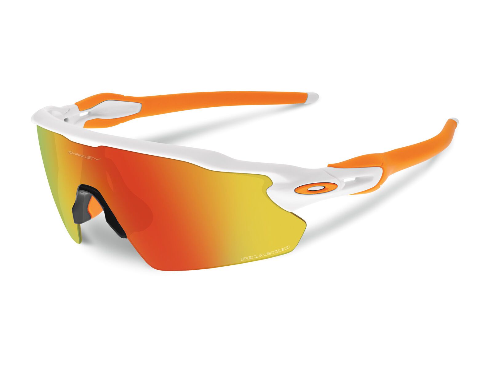 Oakley Radar EV Pitch, polished white/fire iridium polarized - Bild 1