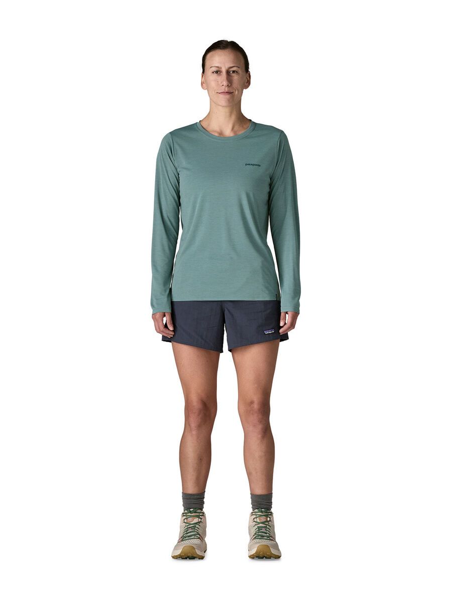 Patagonia Women's Long-Sleeved Capilene Cool Daily Shirt - Boardshort Logo, blue sage/light blue sage x-dye - Bild 6