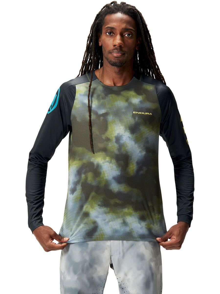 Endura Pixel Cloud T-Shirt LTD (Langarm), schwarz - Bild 3