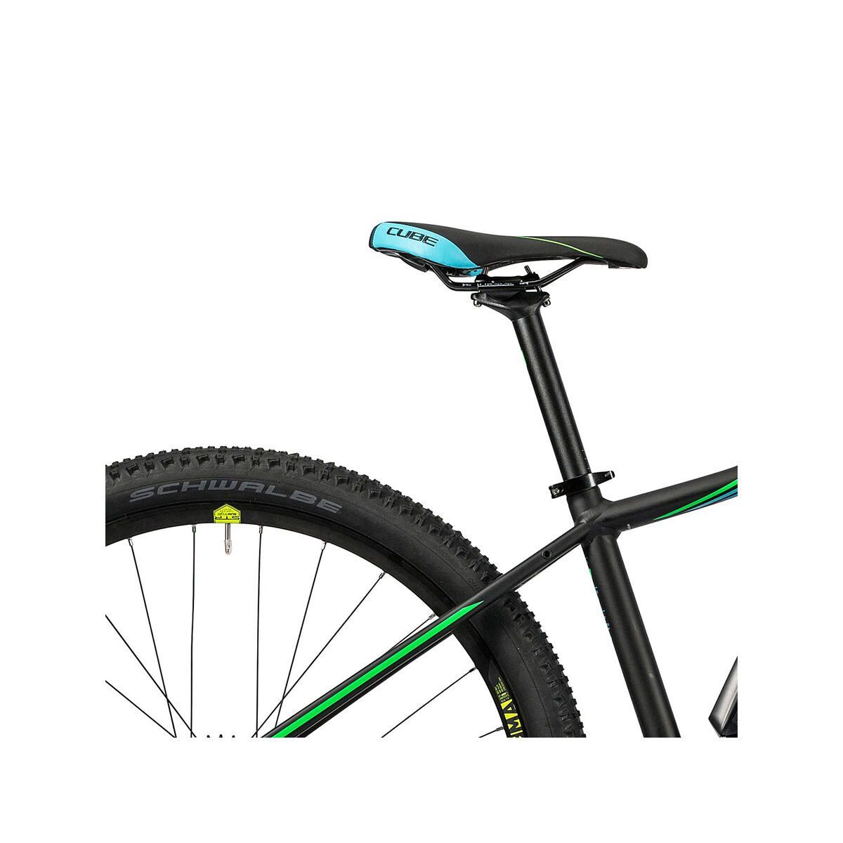 Cube Access WLS Hybrid Race 400 29, black´n´aqua´n´flashgreen - Bild 6