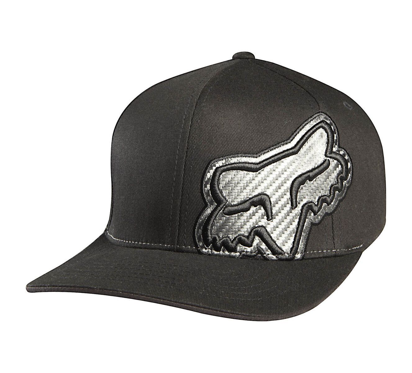 Fox Carbonation Flexfit Hat, Black - Bild 1