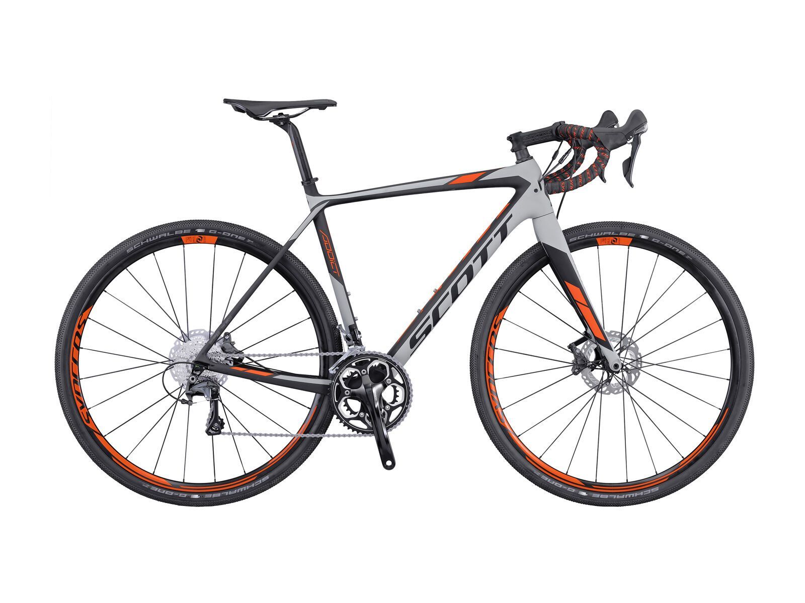 Scott Addict Gravel Disc, black/grey/orange - Bild 1