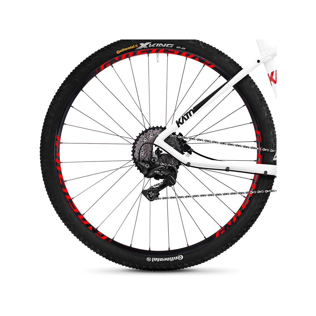 Ghost Kato 7.9 AL, star white/night black/fiery red - Bild 5