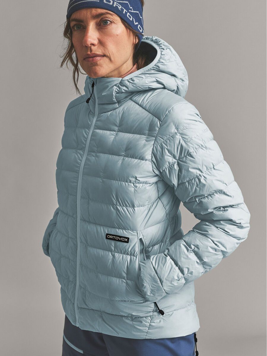 Ortovox DownWool 180 Hooded Jacket W, glacier grey - Bild 5