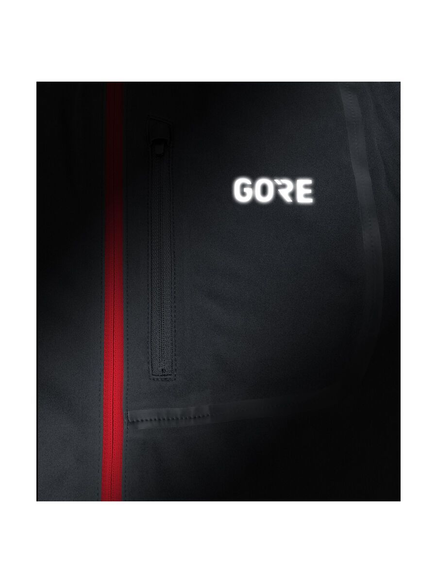 GOREWEAR C3 Gore Windstopper Jacke, black/red - Bild 6