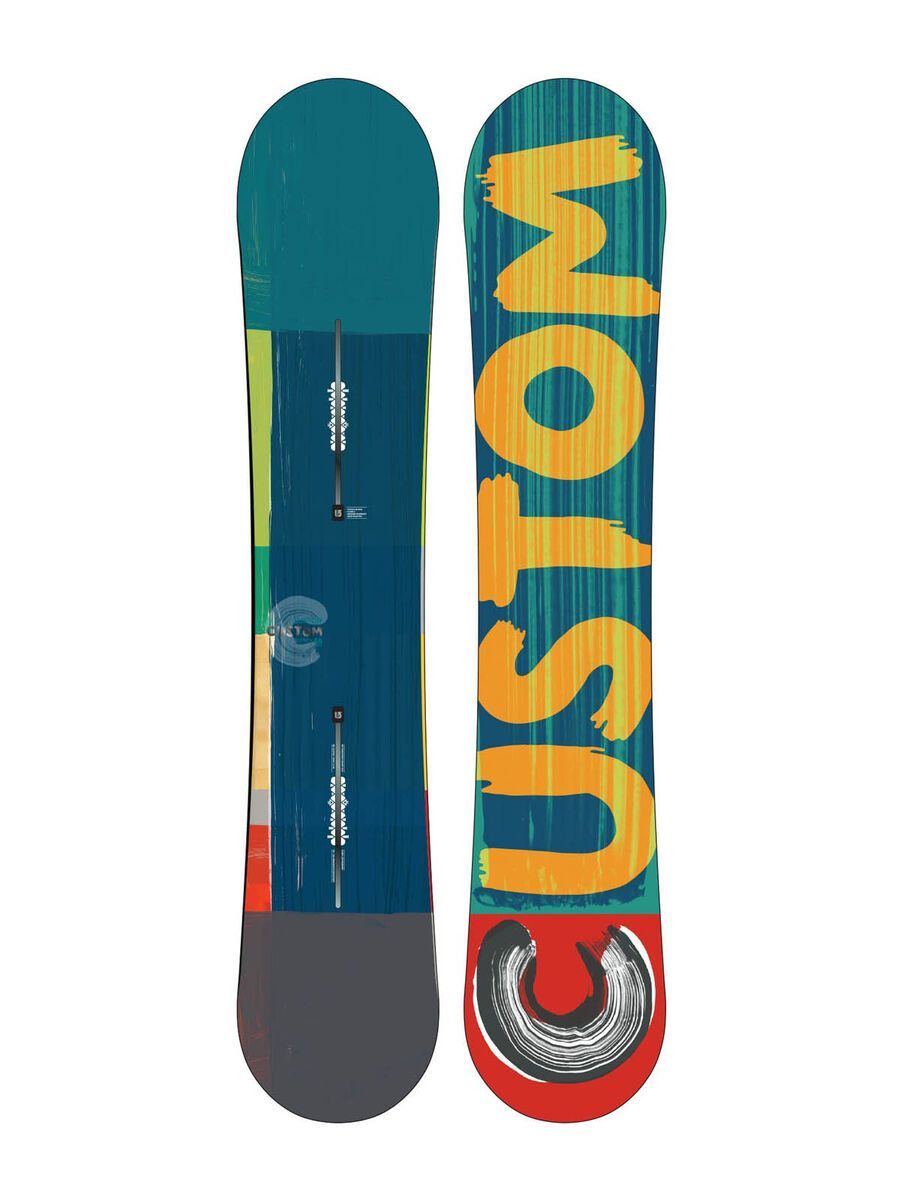 Set: Burton Custom Flying V Wide 2015 + Burton Cartel EST 2017, black - Snowboardset - Bild 2