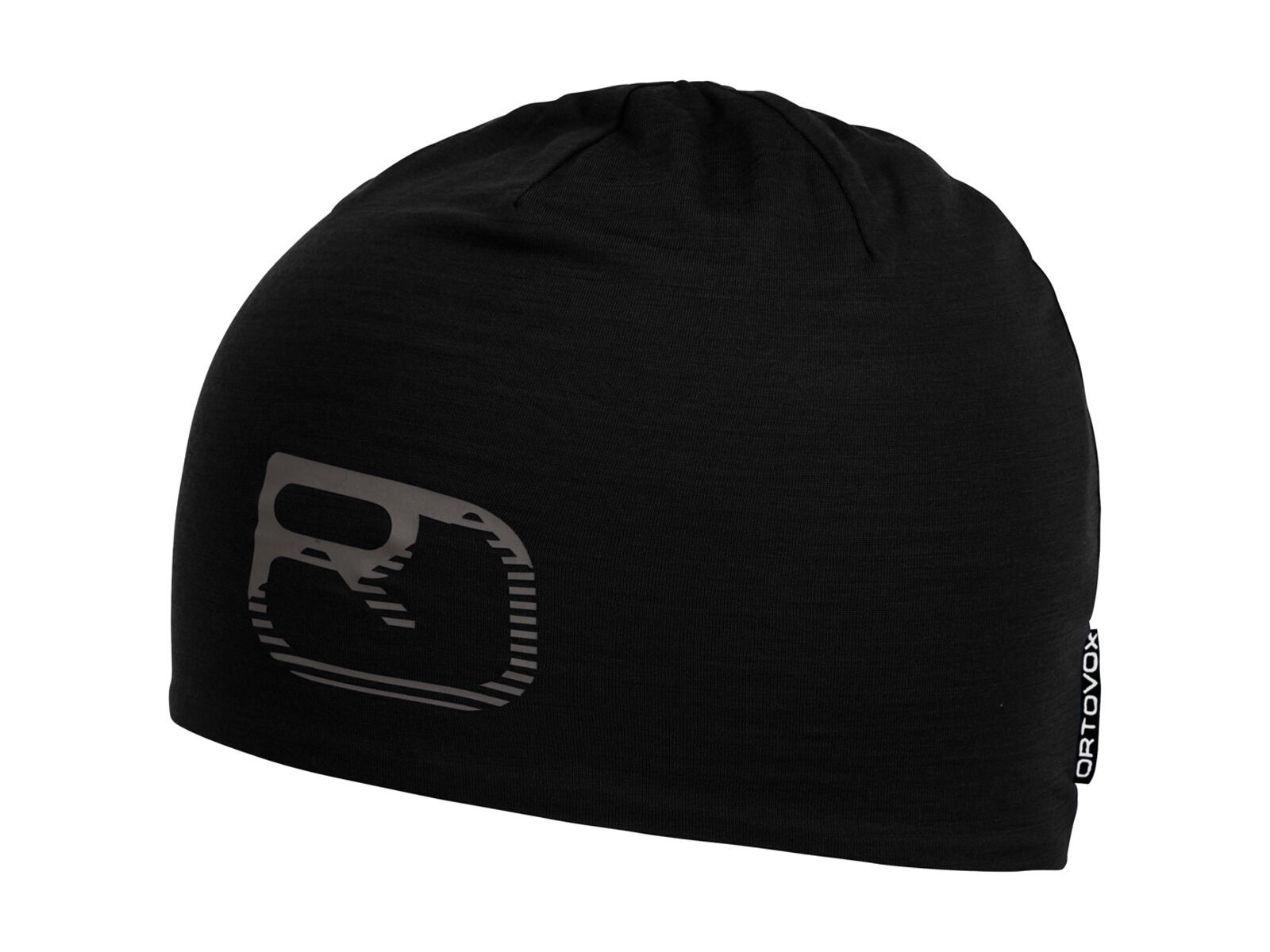 Ortovox 120 Merino Cool Tec Logo Beanie, black raven - Bild 1